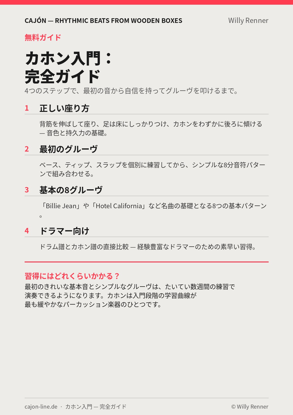 プレビュー：カホン入門 完全ガイド