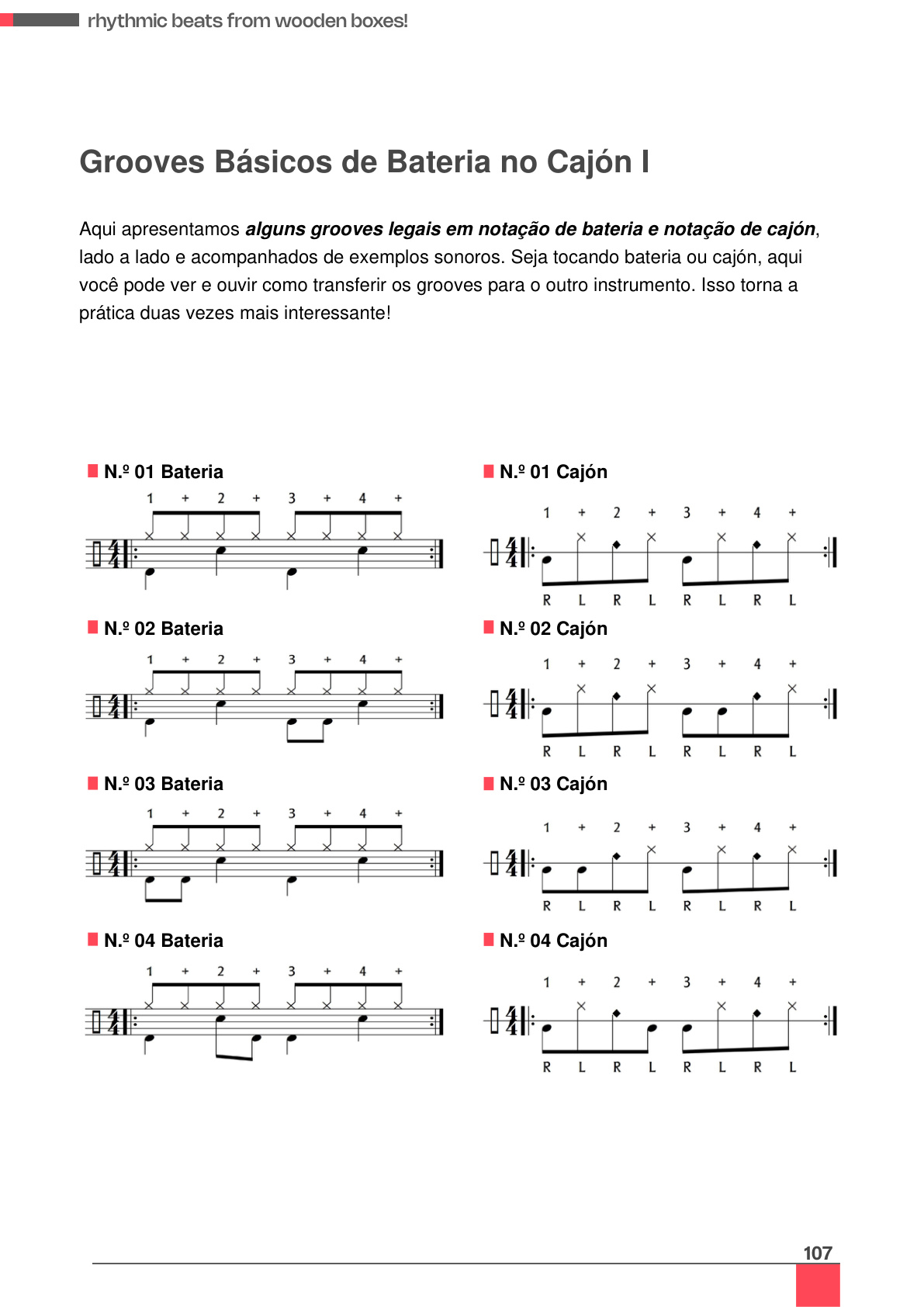 Pré-visualização: Cajón para bateristas