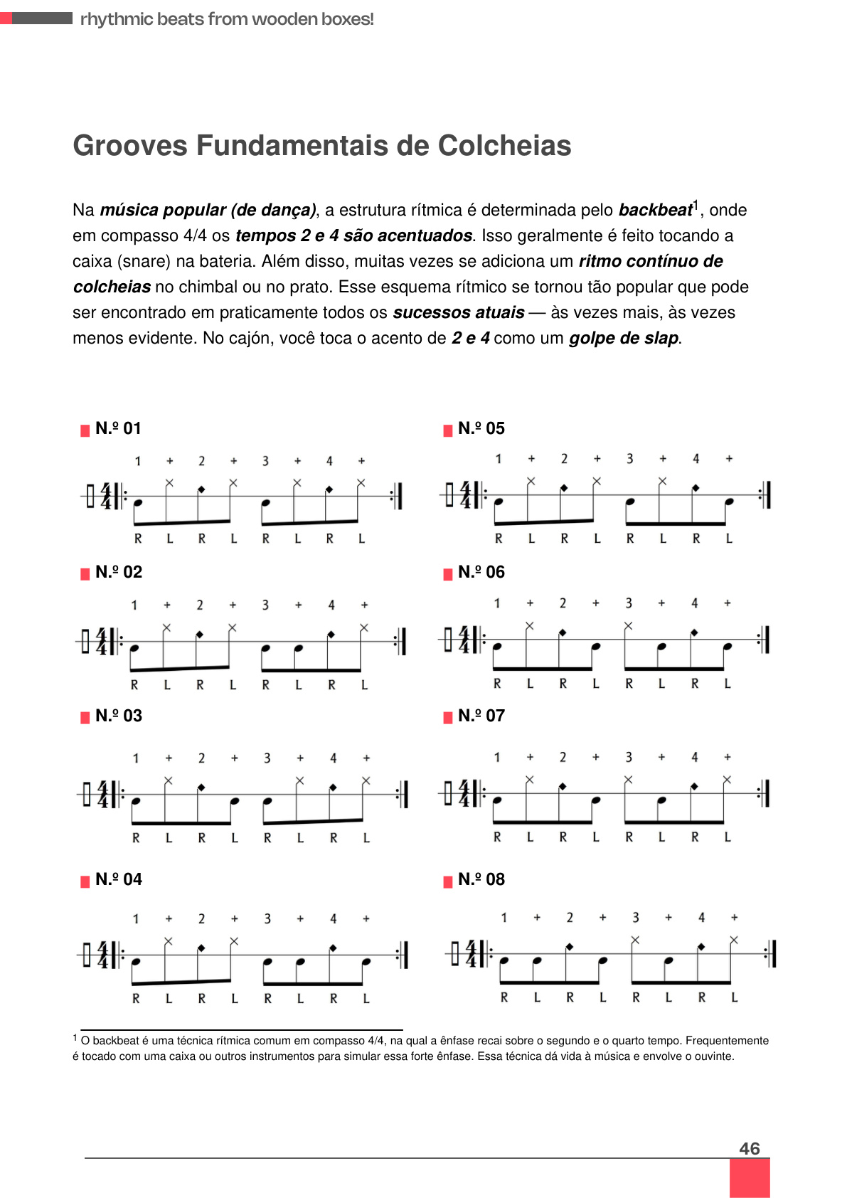 Pré-visualização: 8 grooves fundamentais