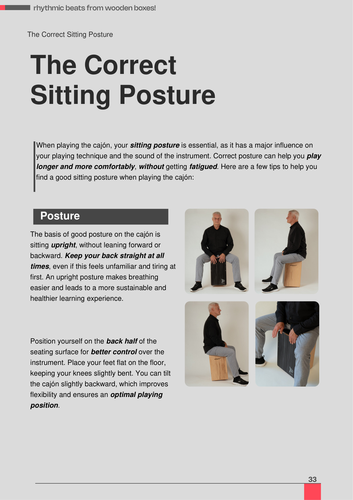 Preview: Correct sitting posture