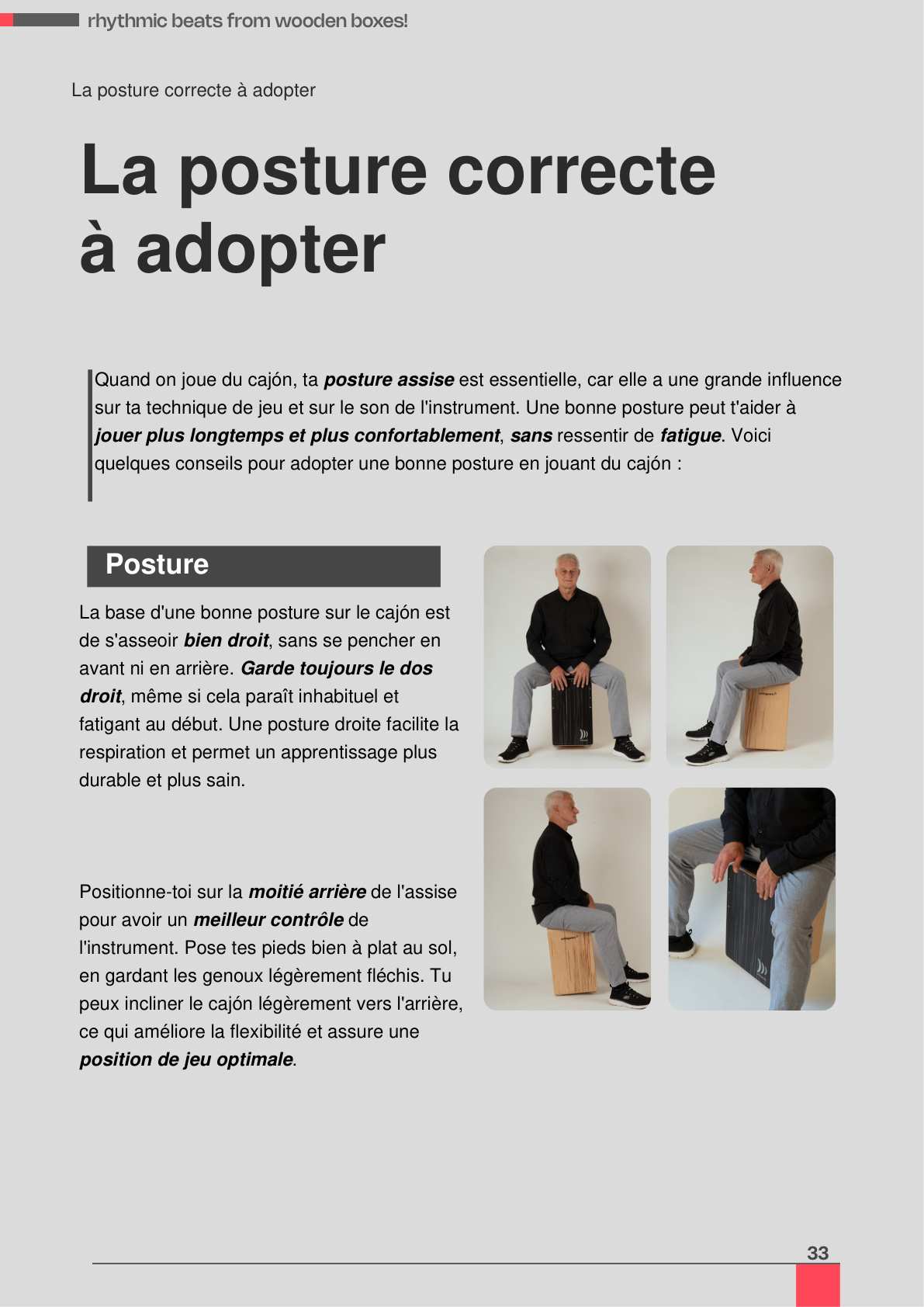 Aperçu : La posture assise correcte